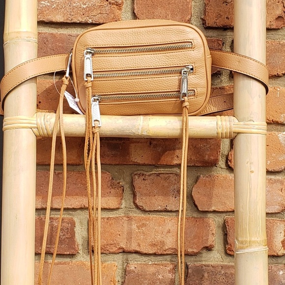 Rebecca Minkoff Pebbled Leather 5-zip crossbody bag BRAND NEW IN SEALED PKG - Picture 9 of 11